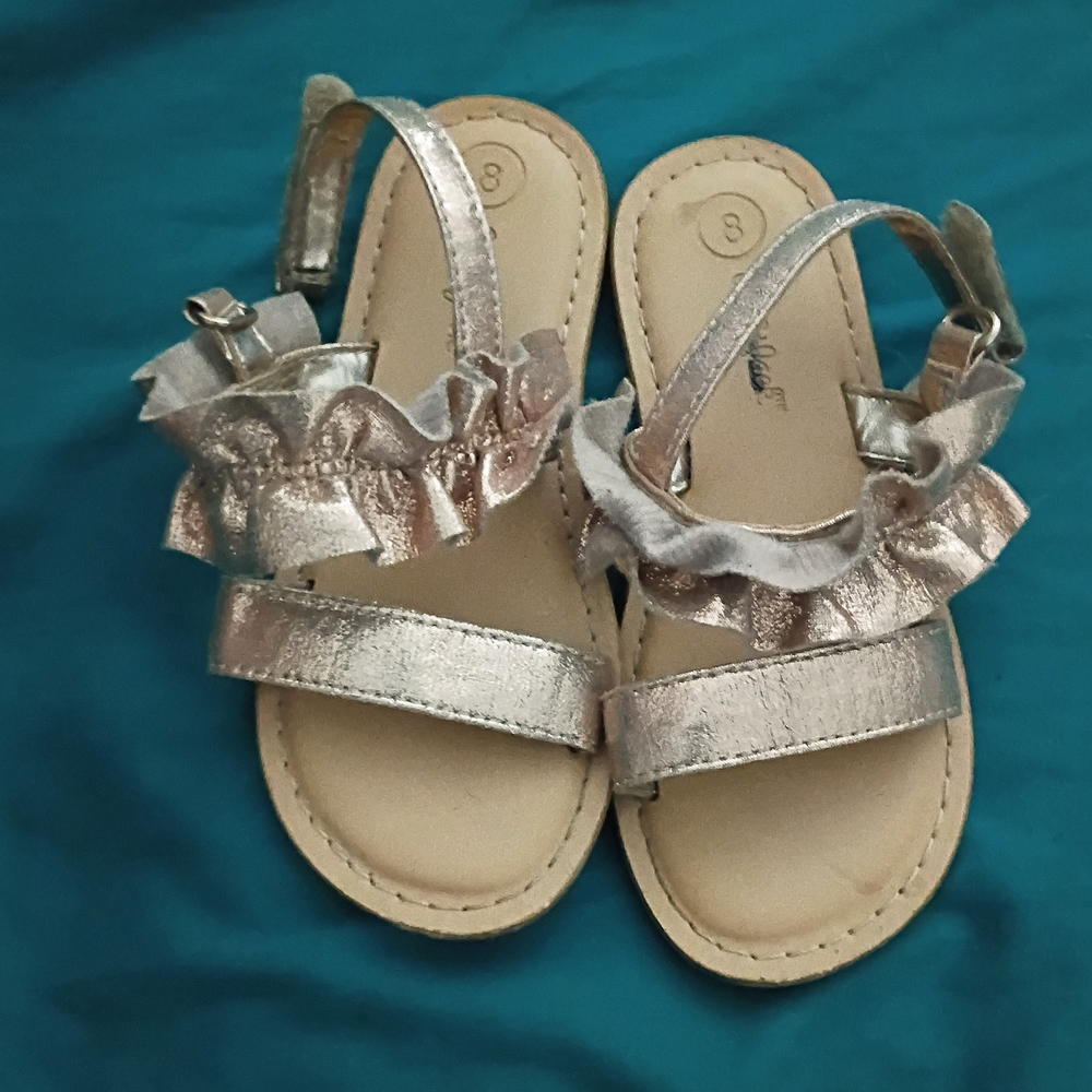 Gold Kids Sandals